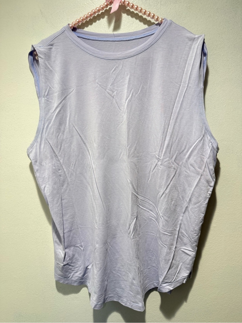 Lululemon lightweight cotton lilac purple workout tank size XL